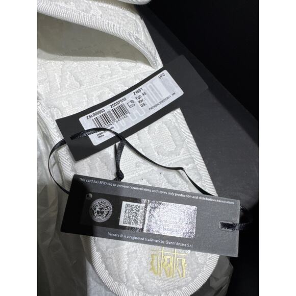 VERSACE MEDUSA EMBROIDERED SLIPPERS Italy Size 43 =10 - Picture 12 of 13